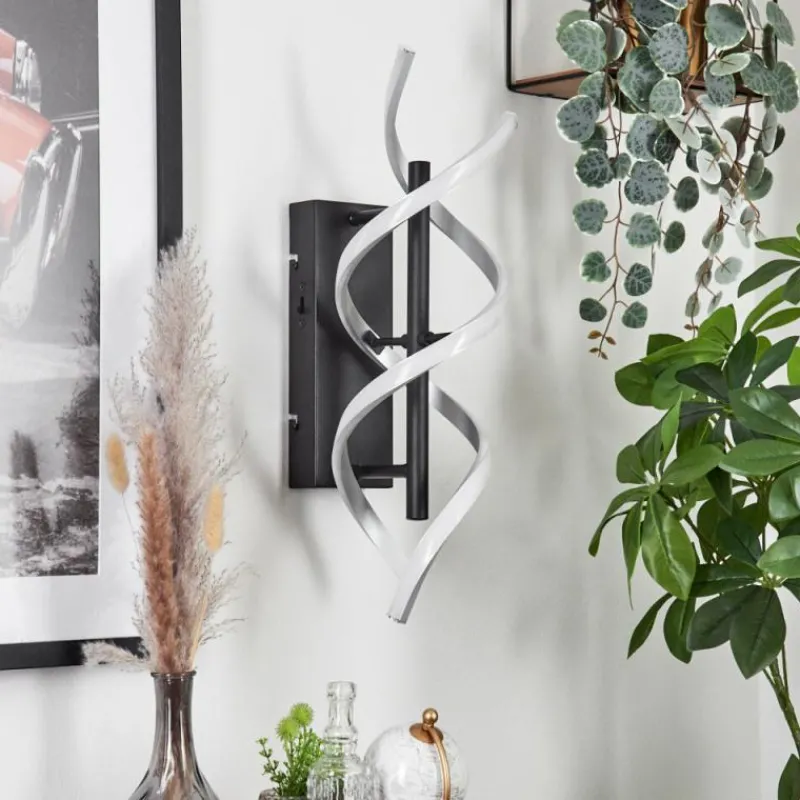 hofstein Applique murale Khovet LED Noir, 1 lumière