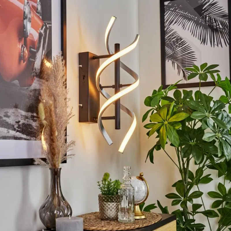 hofstein Applique murale Khovet LED Noir, 1 lumière