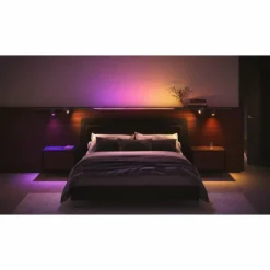 Luminaires Philips Applique murale Kit de base Philips Hue Perifo LED Noir, 3 lumières, Changeur de couleurs