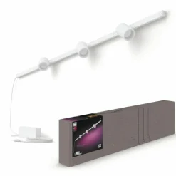 Luminaires Philips Applique murale Kit de base Philips Hue Perifo LED Blanc, 3 lumières, Changeur de couleurs
