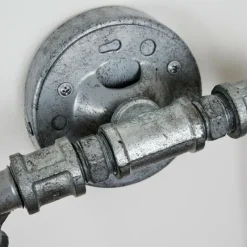 Lampes Vintages & Rétros-hofstein Applique murale Kolyma Gris, 2 lumières