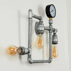 Lampes Industrielles-hofstein Applique murale Kolyma Gris, 3 lumières