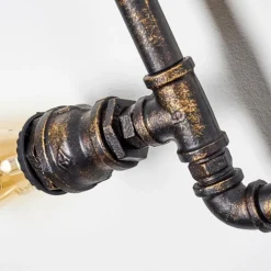 Lampes Dorées-hofstein Applique murale Kolyma Noir doré, 3 lumières