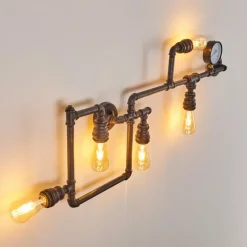 Lampes Dorées-hofstein Applique murale Kolyma Noir doré, 5 lumières