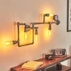 Lampes Industrielles-hofstein Applique murale Kolyma Noir, Argenté, 5 lumières