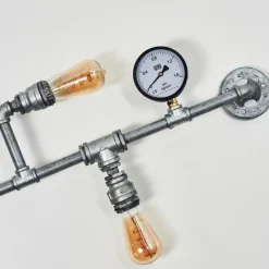 Lampes Industrielles-hofstein Applique murale Kolyma Noir, Argenté, 5 lumières