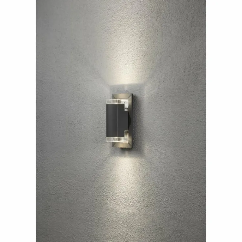 Luminaires Konstsmide Applique murale Konstsmide Potenza LED Anthracite, 2 lumières