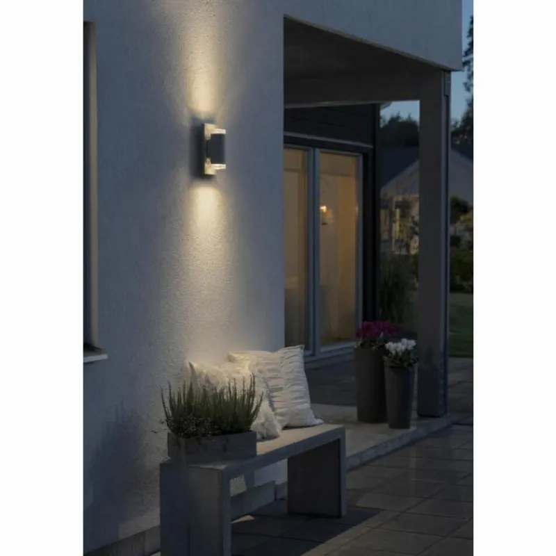 Luminaires Konstsmide Applique murale Konstsmide Potenza LED Anthracite, 2 lumières