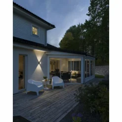 Luminaires Konstsmide Applique murale Konstsmide Cremona LED Anthracite, 2 lumières