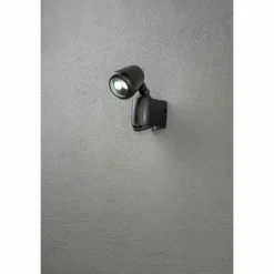 Luminaires Konstsmide Applique murale Konstsmide Prato LED Noir, 2 lumières, Détecteur de mouvement