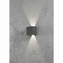 Luminaires Konstsmide Applique murale Konstsmide Cremona LED Anthracite, 2 lumières