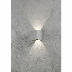 Luminaires Konstsmide Applique murale Konstsmide Cremona LED Gris, 2 lumières