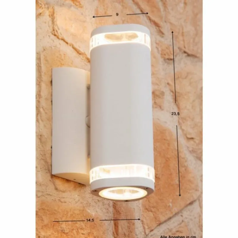 Luminaires Konstsmide Applique murale Konstsmide Blanc, 2 lumières