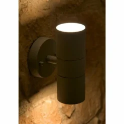 Luminaires Konstsmide Applique murale Konstsmide MODENA Gris, 2 lumières