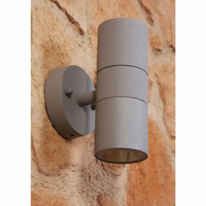 Luminaires Konstsmide Applique murale Konstsmide MODENA Gris, 2 lumières