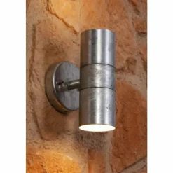 Luminaires Konstsmide Applique murale Konstsmide MODENA Gris, 2 lumières