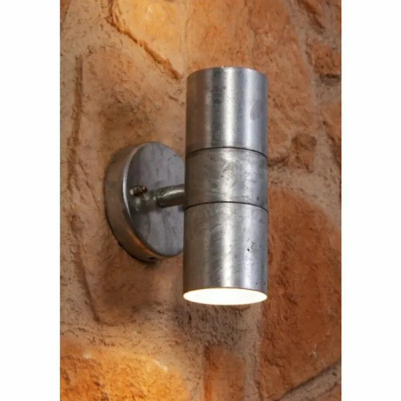 Luminaires Konstsmide Applique murale Konstsmide MODENA Gris, 2 lumières