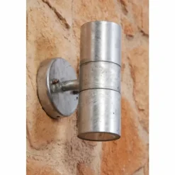 Luminaires Konstsmide Applique murale Konstsmide MODENA Gris, 2 lumières