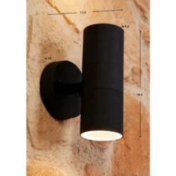 hofstein Applique murale Konstsmide MODENA Noir, 2 lumières