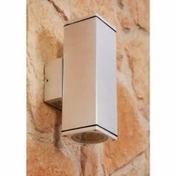 Luminaires Konstsmide Applique murale Konstsmide MONZA Argenté, 2 lumières