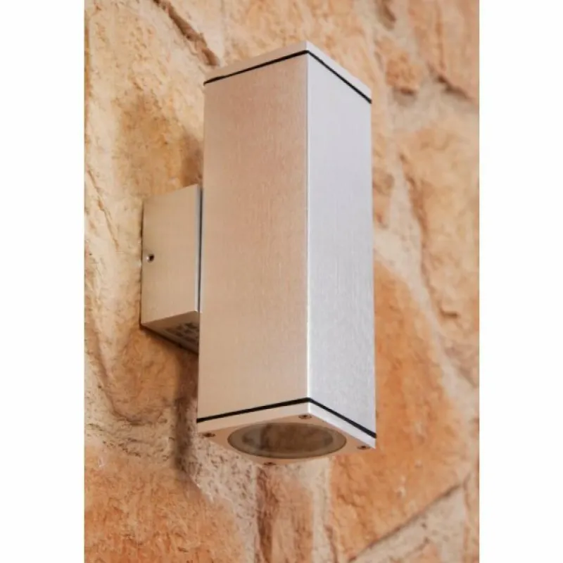 Luminaires Konstsmide Applique murale Konstsmide MONZA Argenté, 2 lumières