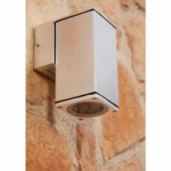 Luminaires Konstsmide Applique murale Konstsmide MONZA Argenté, 2 lumières