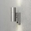 Luminaires Konstsmide Applique murale Konstsmide Modena Acier inoxydable, 2 lumières, Détecteur de mouvement