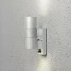 Luminaires Konstsmide Applique murale Konstsmide Modena Zingué, 2 lumières, Détecteur de mouvement