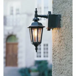 Luminaires Konstsmide Applique murale Konstsmide Pallas Noir, 1 lumière