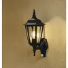 Luminaires Konstsmide Applique murale Konstsmide Firenze Noir, 1 lumière, Détecteur de mouvement