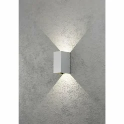 Luminaires Konstsmide Applique murale Konstsmide Cremona LED Gris, 2 lumières