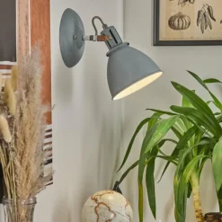 hofstein Applique murale Koppom Bleu, Gris, 1 lumière* Appliques