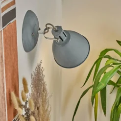 hofstein Applique murale Koppom Bleu, Gris, 1 lumière* Appliques