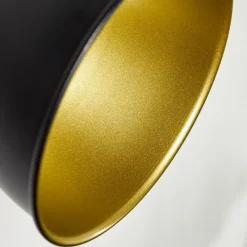 Lampes Dorées-hofstein Applique murale Koppom Noir, 1 lumière