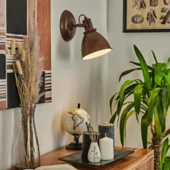 Lampes Industrielles-hofstein Applique murale Koppom Rouille, 1 lumière