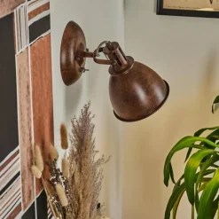 Lampes Industrielles-hofstein Applique murale Koppom Rouille, 1 lumière