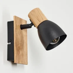 Luminaires Scandinaves-hofstein Applique murale Kouek Écru, Noir, 1 lumière