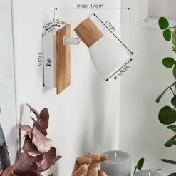 Luminaires Scandinaves-hofstein Applique murale Kouek Écru, Blanc, 1 lumière