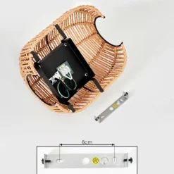 Luminaires Scandinaves-hofstein Applique murale Krens Noir, 1 lumière