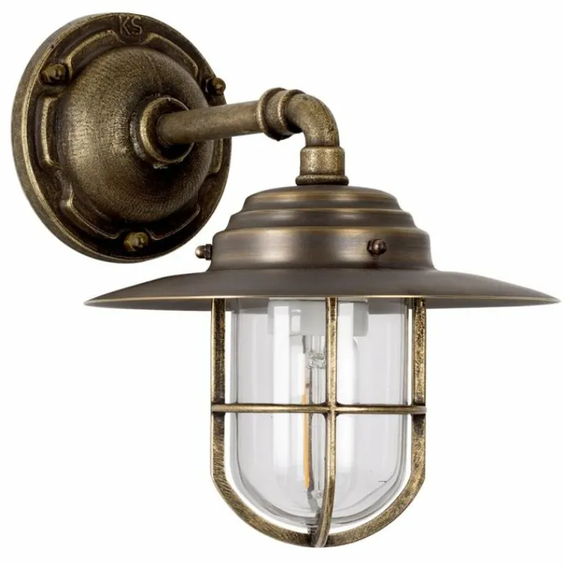 Luminaires Rustiques-KS Verlichting Applique murale Tours Bronze, Cuivre, 1 lumière