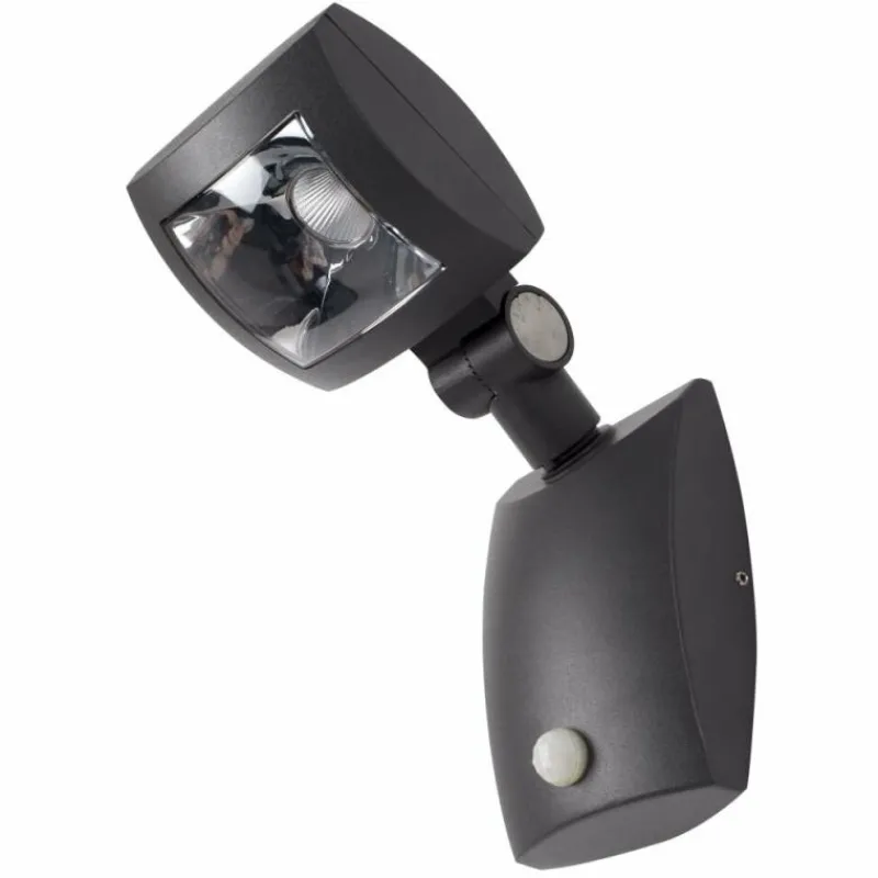 Luminaires Rustiques-KS Verlichting Applique murale Inspector LED Noir, 1 lumière, Détecteur de mouvement