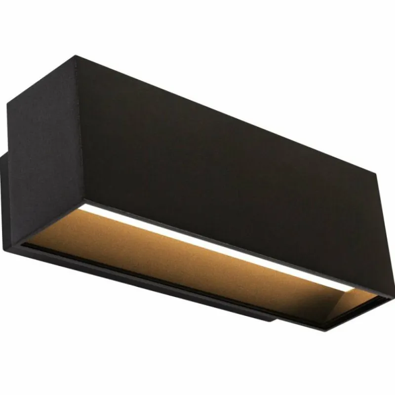 KS Verlichting Applique murale Segment LED Noir, 2 lumières
