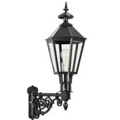 Luminaires Rustiques-KS Verlichting Applique murale Spaarne Noir, 1 lumière