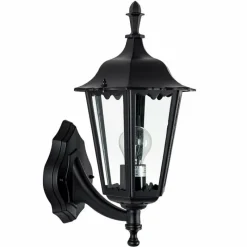 Luminaires Rustiques-KS Verlichting Applique murale Ancona Noir, 1 lumière