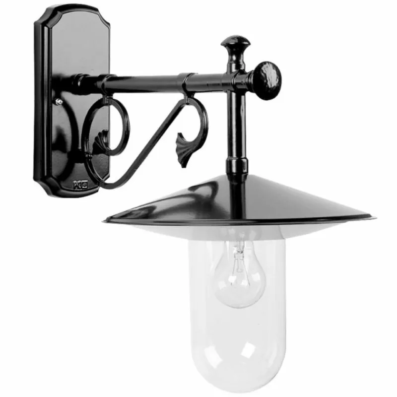 KS Verlichting Applique murale Louvre Noir, 1 lumière