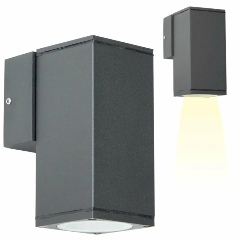 KS Verlichting Applique murale Kelvin Anthracite, 1 lumière