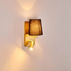 Lampes En Tissu-hofstein Applique murale Kublis Or, 2 lumières