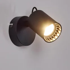 hofstein Applique murale Kullaberg Noir, 1 lumière