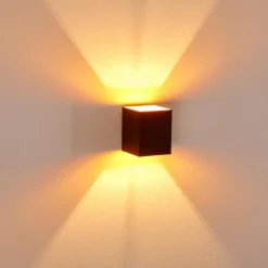 Lampes Dorées-hofstein Applique murale Laforsen Noir doré, 1 lumière