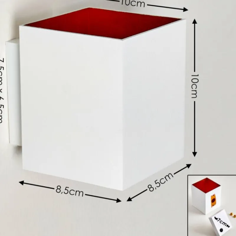 Lampes Dorées-hofstein Applique murale Laforsen Or, Blanc, 1 lumière